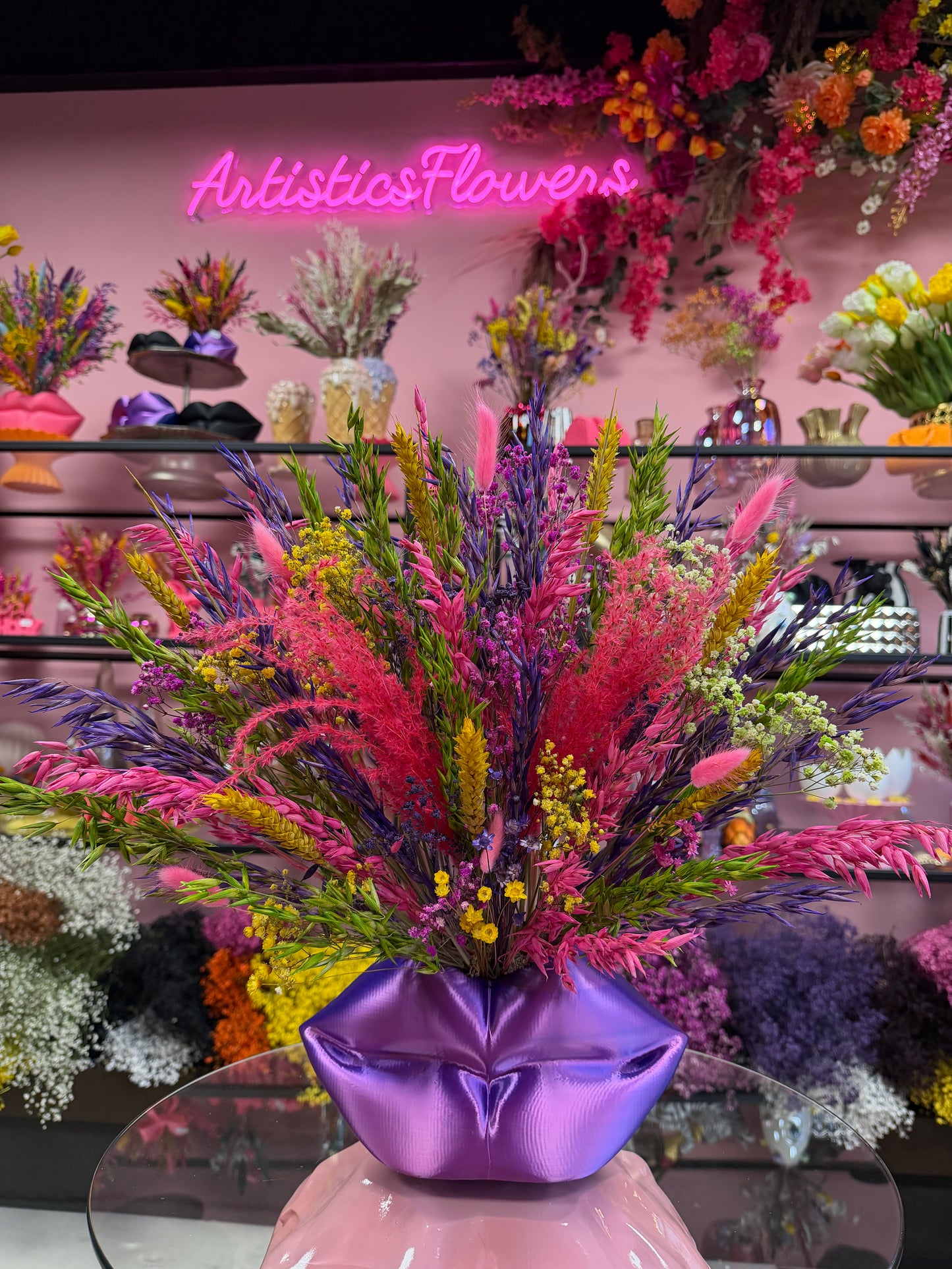 Lippen neon large X Flowers Brazilië