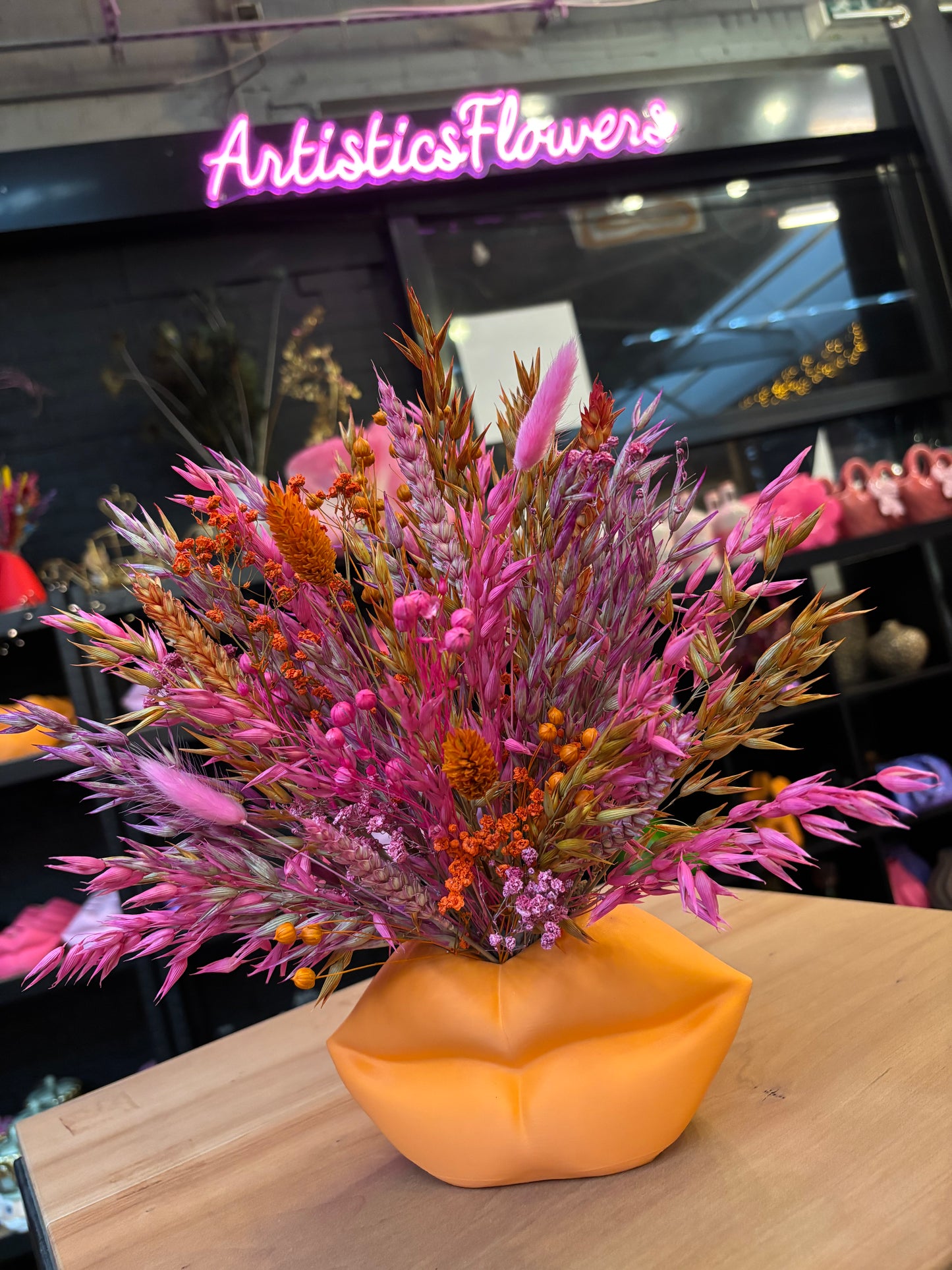 Lippen Orange Small X Flowers Amsterdam