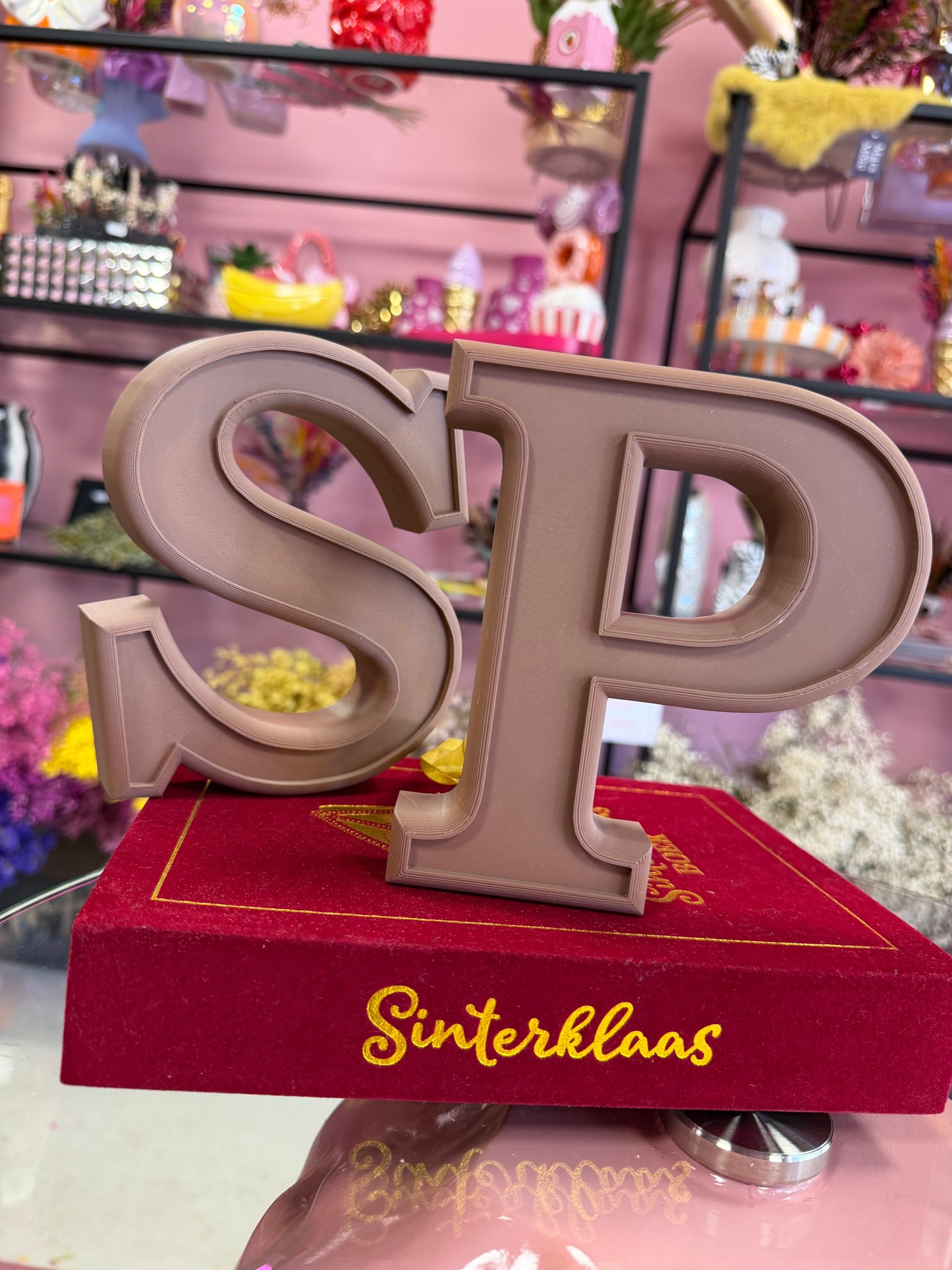 Sint en Piet chocolade letter 3D