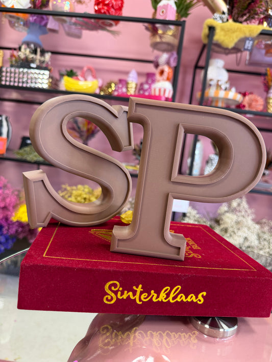 Sint en Piet chocolade letter 3D
