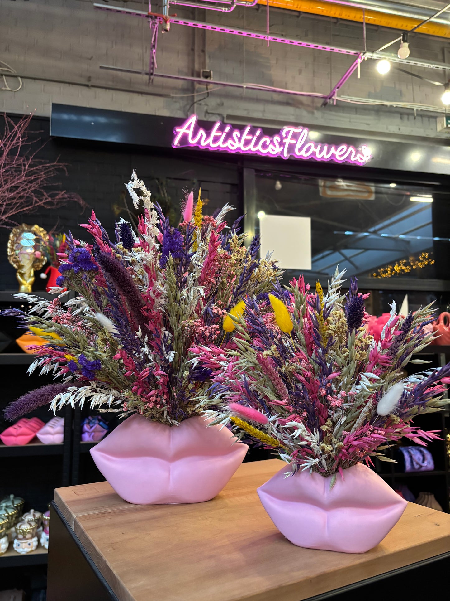 Lippen Pink Large X Flowers Valencia