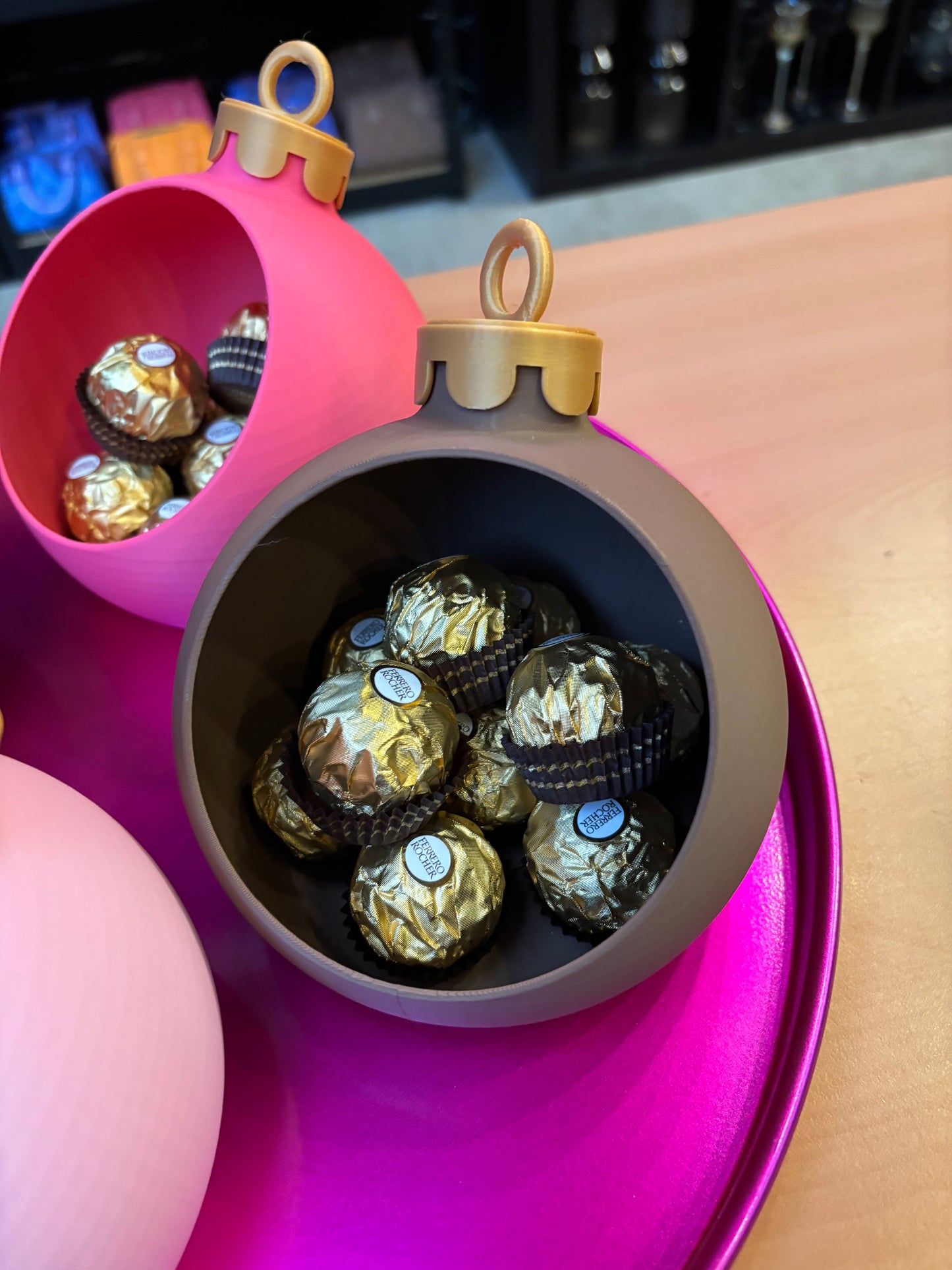 Kerstbal snoep schaaltje