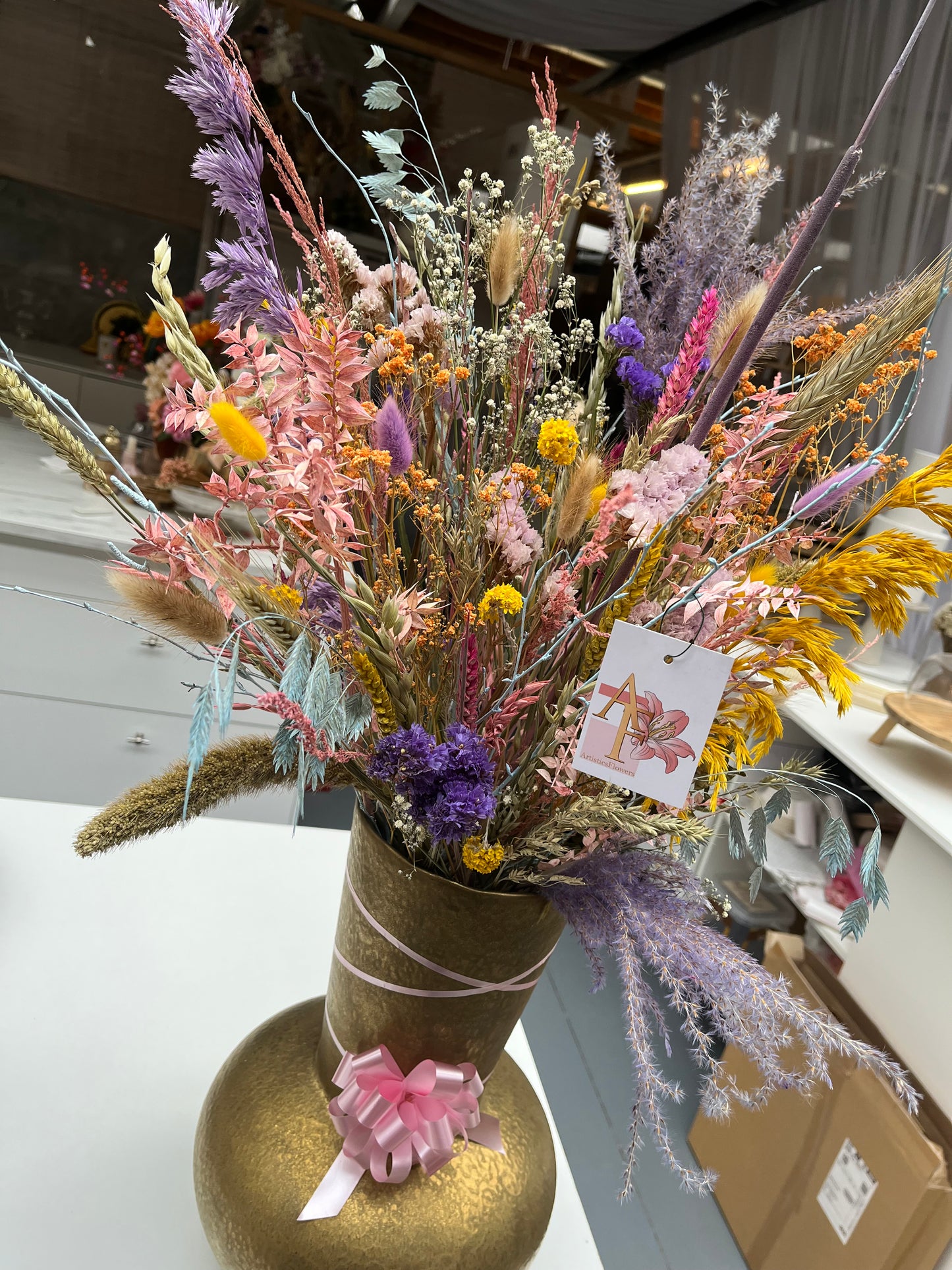 Droogbloemen abonnement groot
