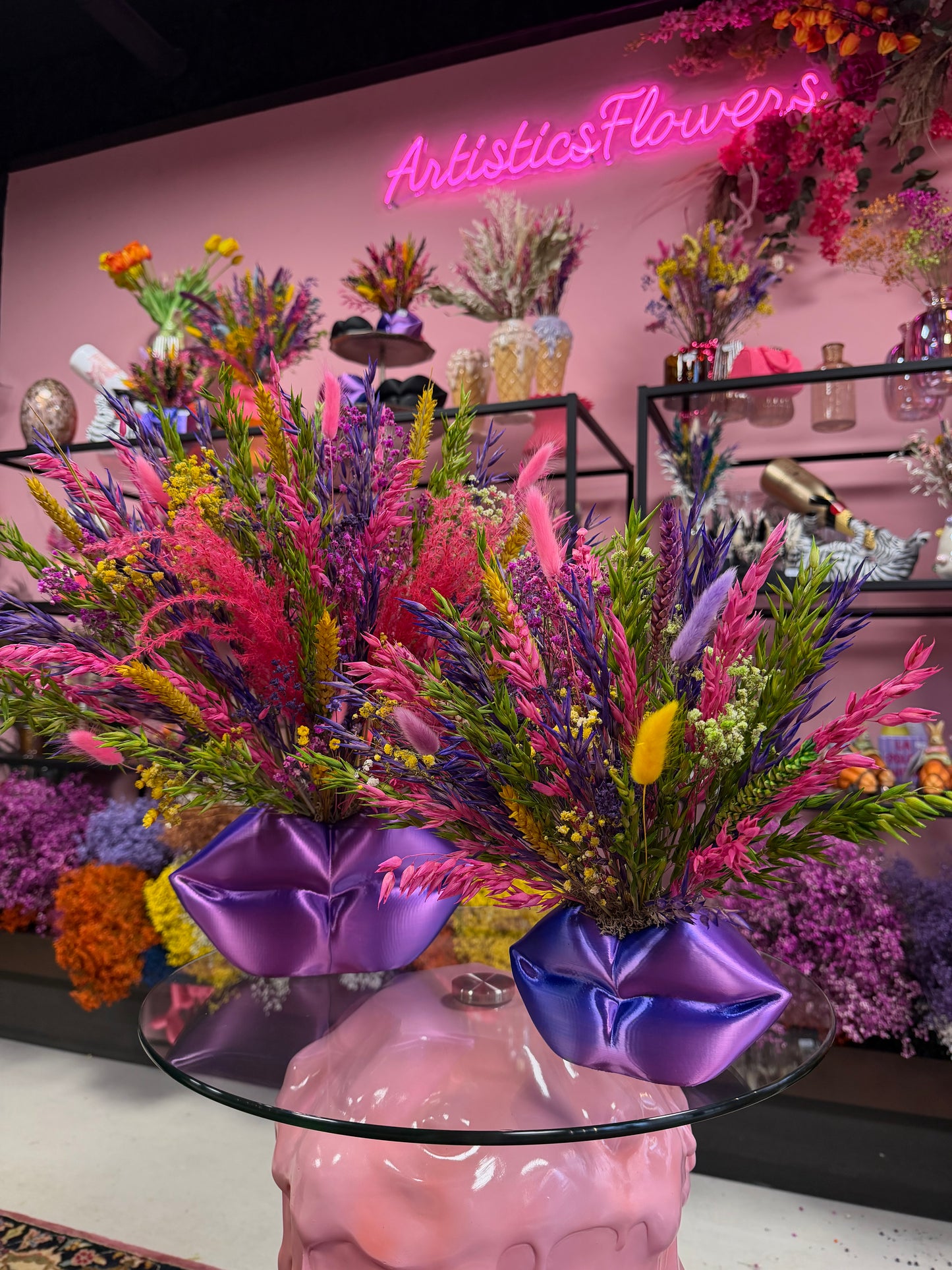 Lippen neon large X Flowers Brazilië
