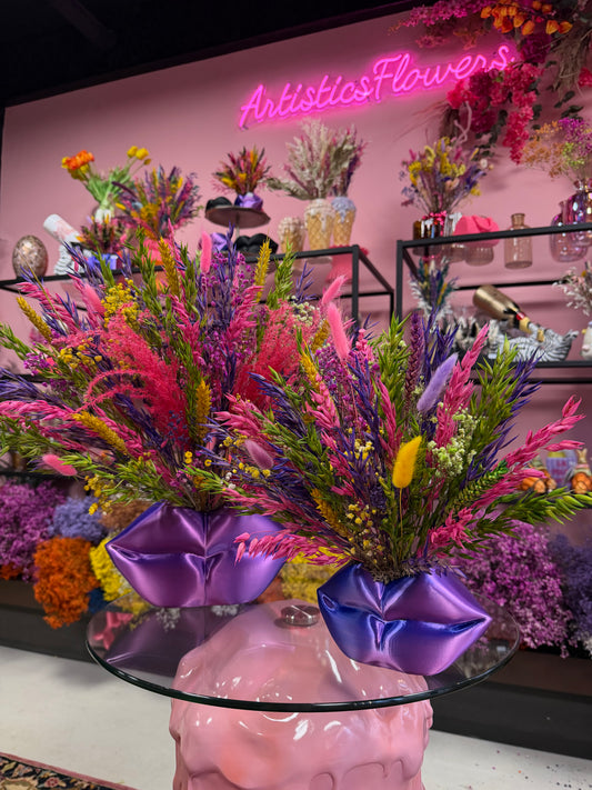 Lippen neon large X Flowers Brazilië