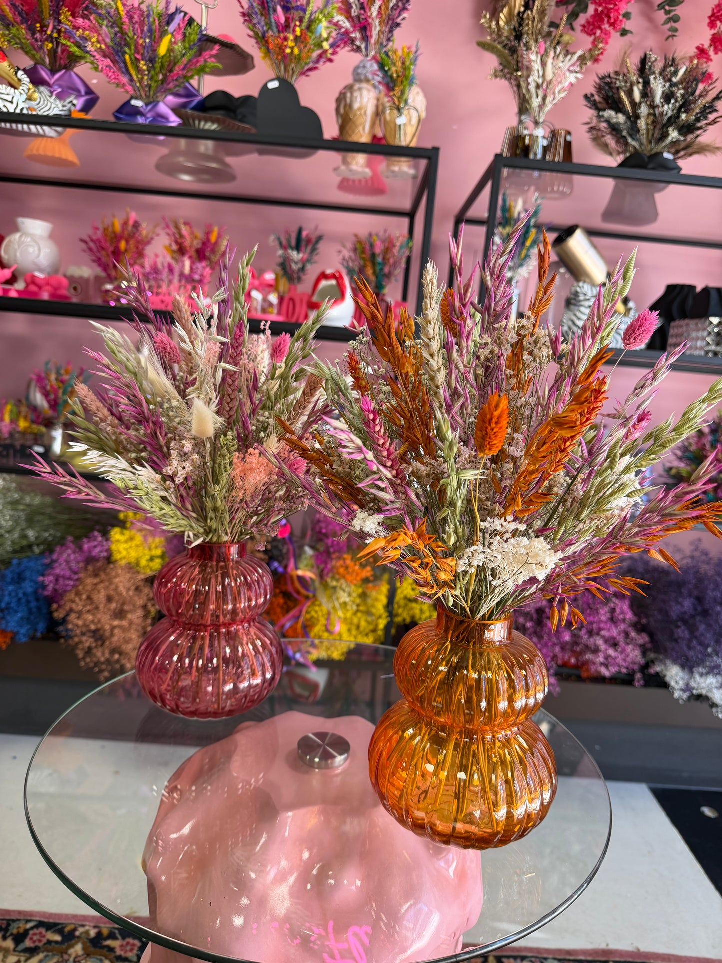 Ribbel vaas & Flowers