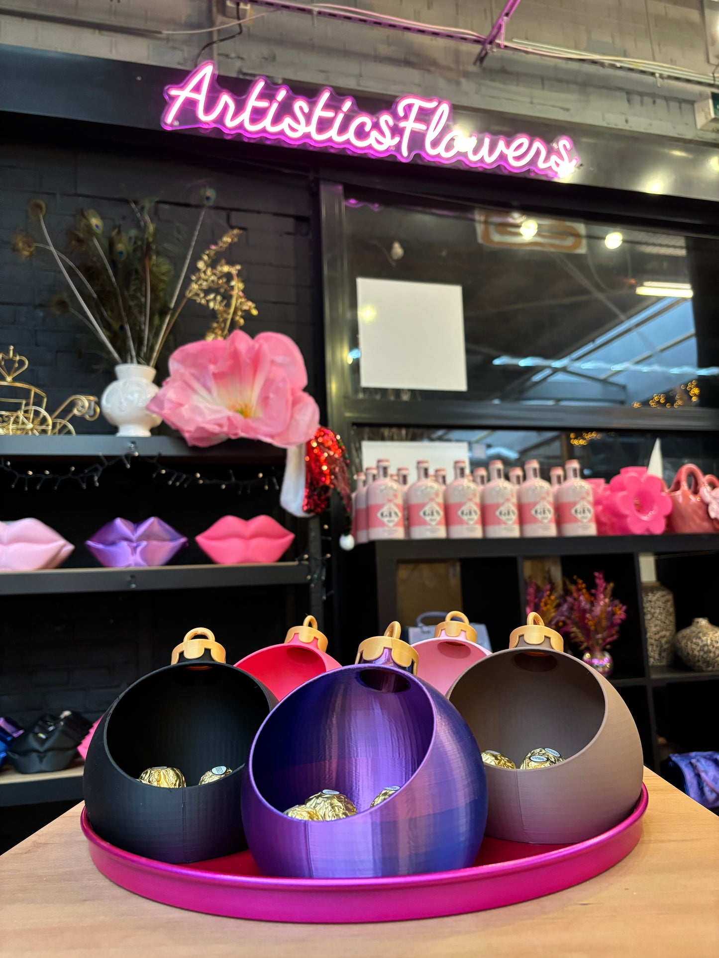 Kerstbal snoep schaaltje