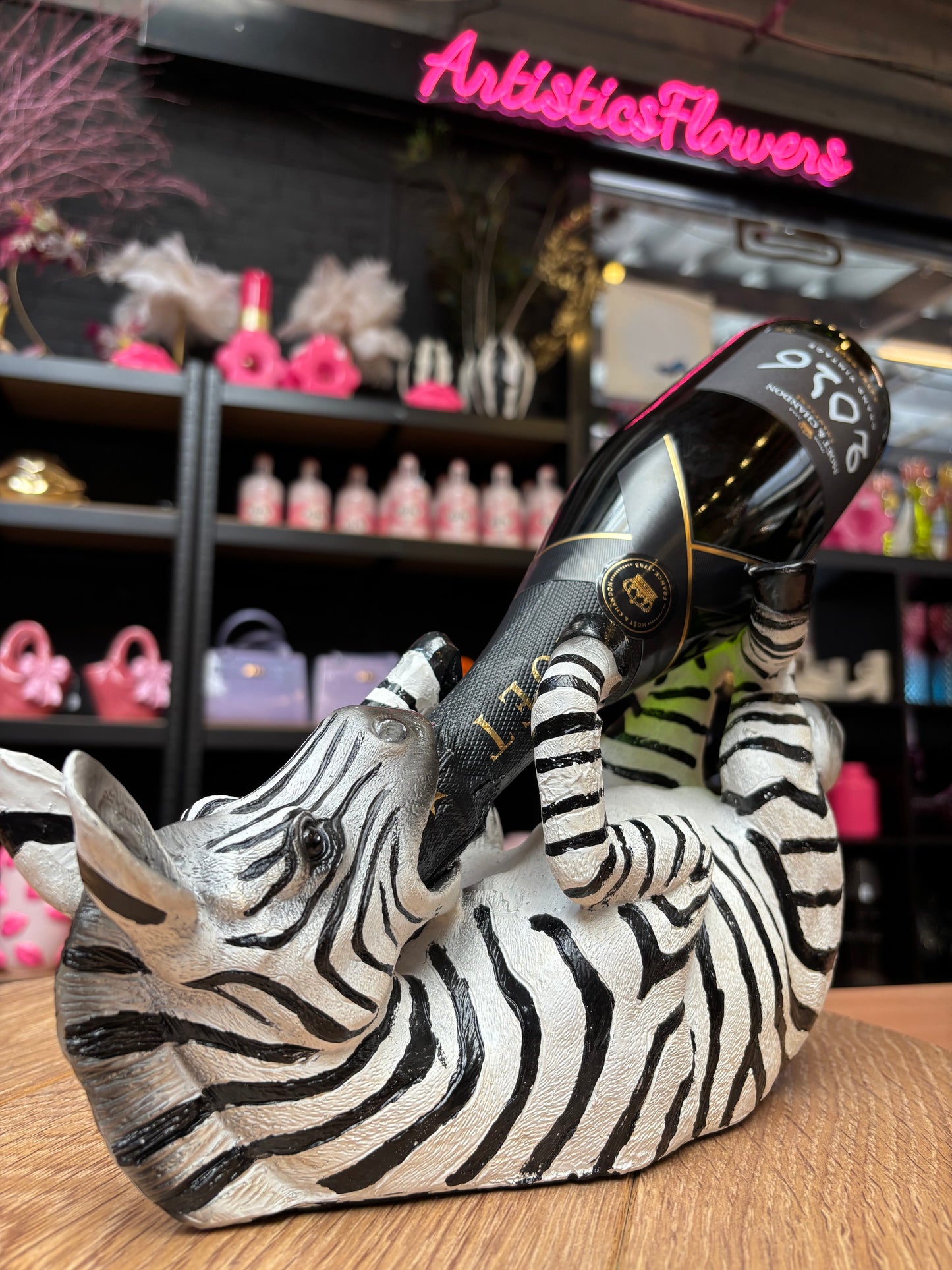 Clayre & Eef zebra flessenhouder