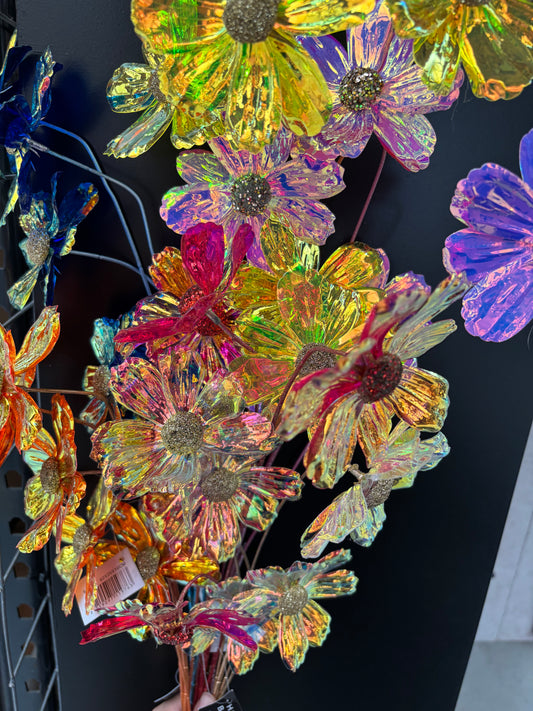 Kunstbloem holografisch 90 cm
