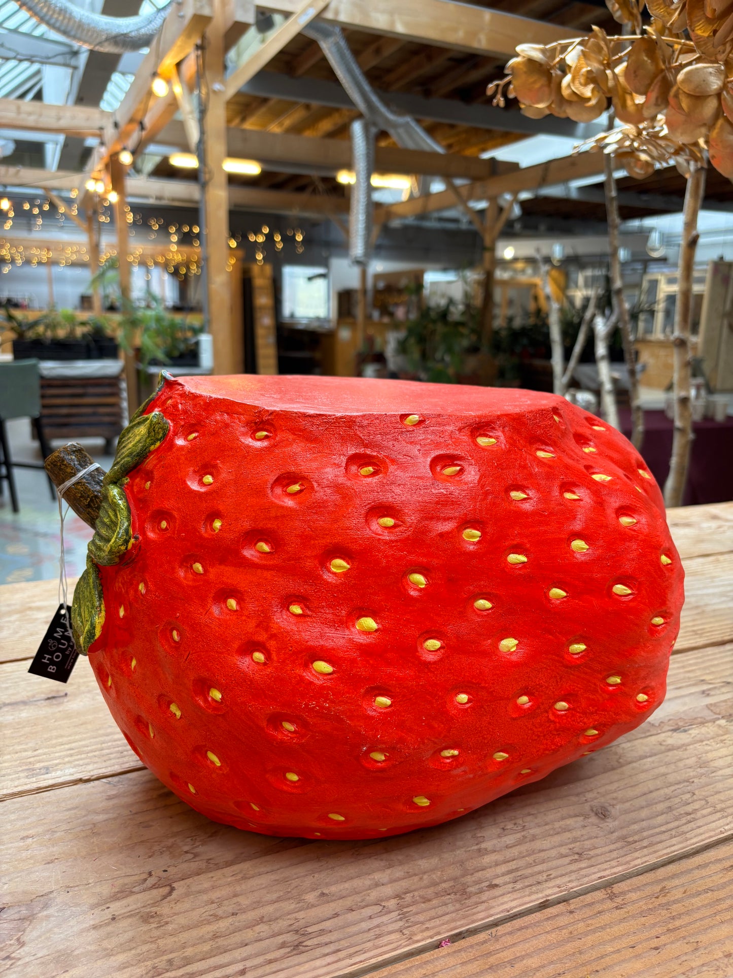 Bijzettafeltje/krukje aardbei