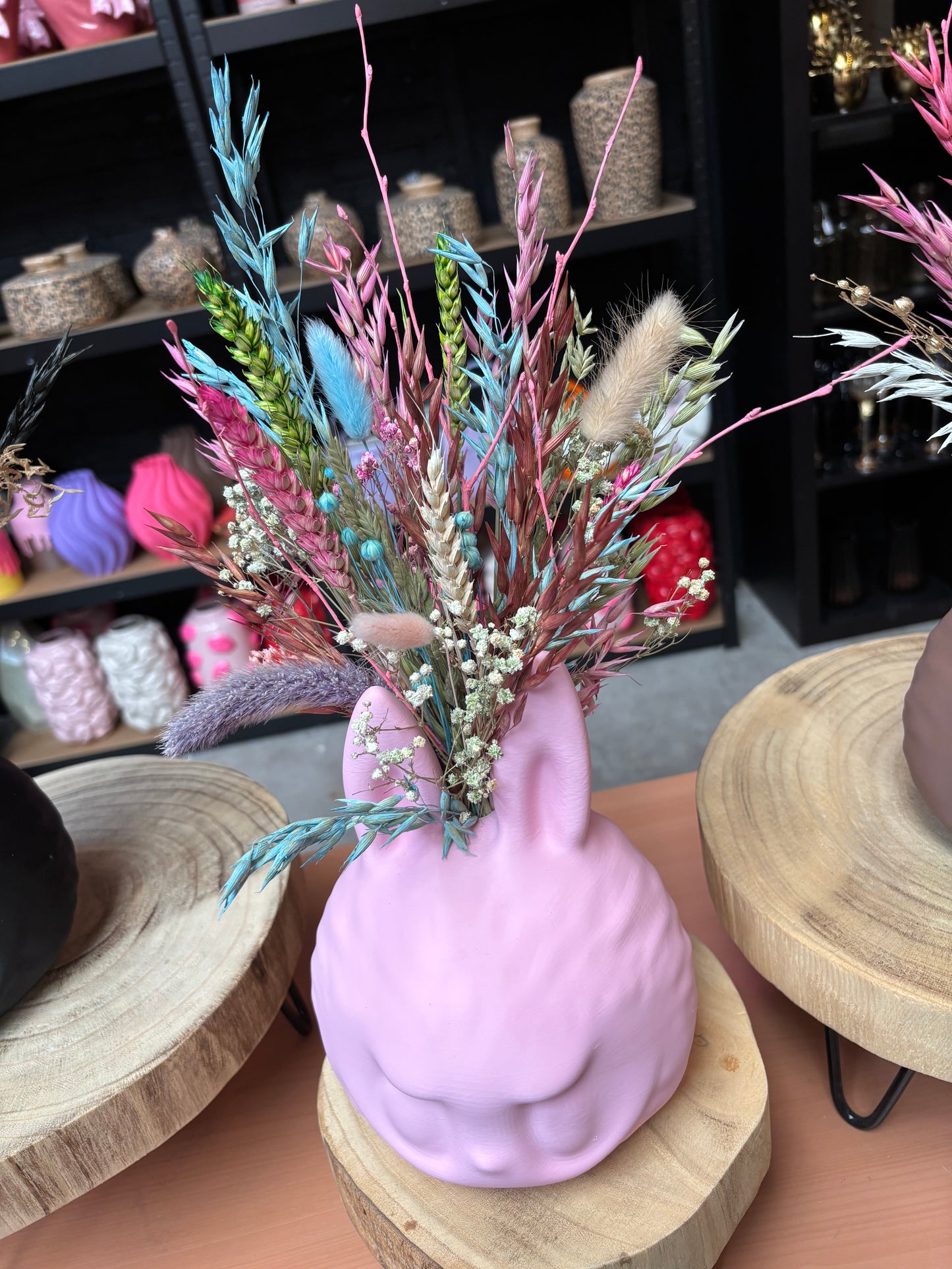 Labubu vaas & bloemen