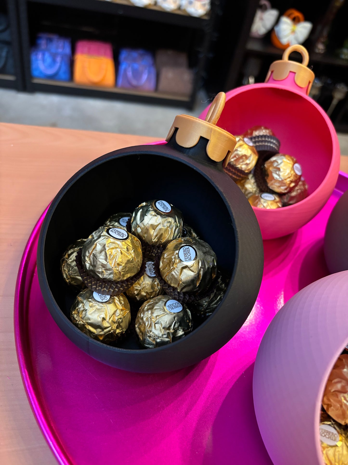 Kerstbal snoep schaaltje