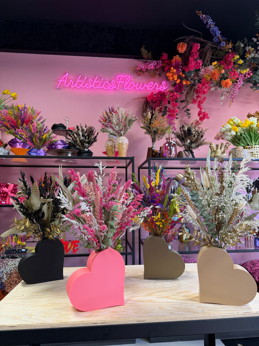 Hartjes vaas & flowers