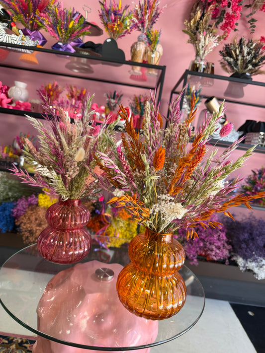 Ribbel vaas & Flowers