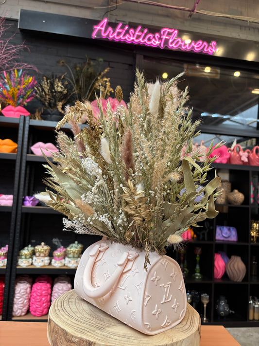 Bag vase crème & Boheme Flowers