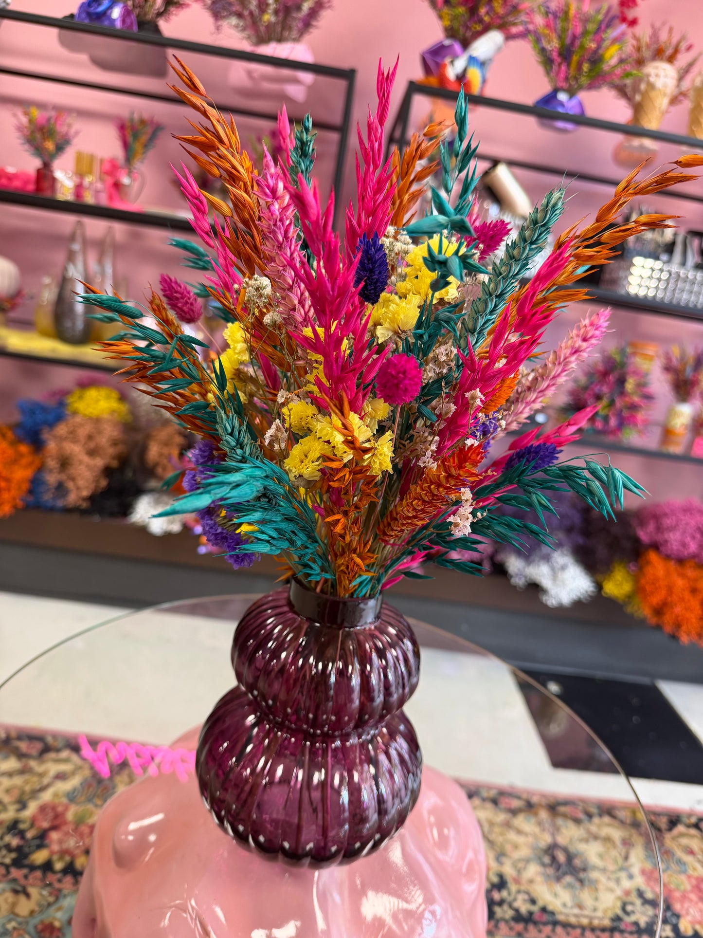 Ribbel vaas & Flowers