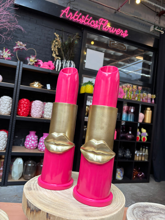 Lippenstift vaas roze & goud